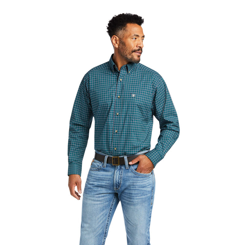 Ariat Hemden Herren - Pro Series Declan Stretch Classic Fit Blau ( RBHVX-4571 )